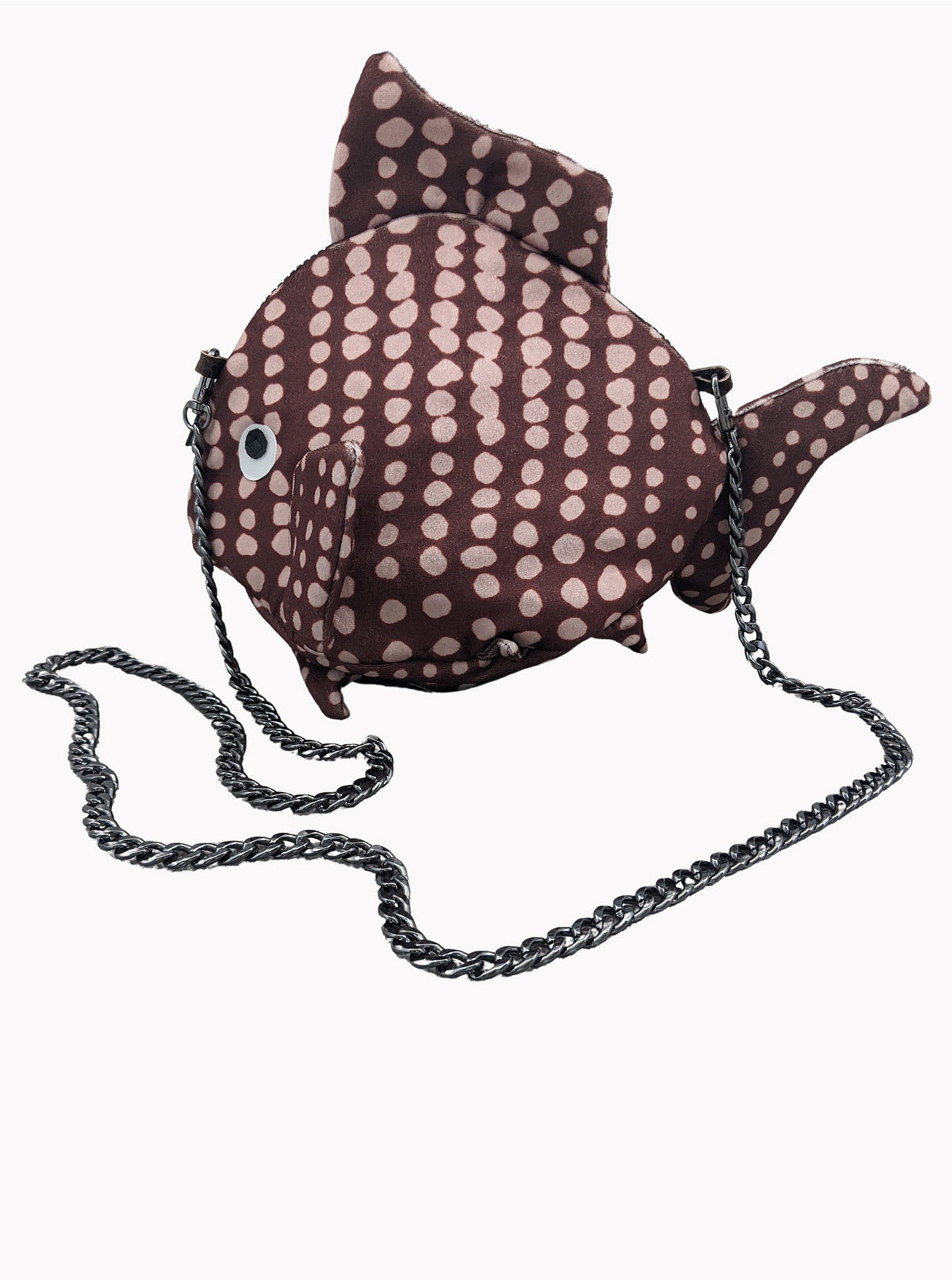 Vinti Andrews Fish Bag Dots Velour