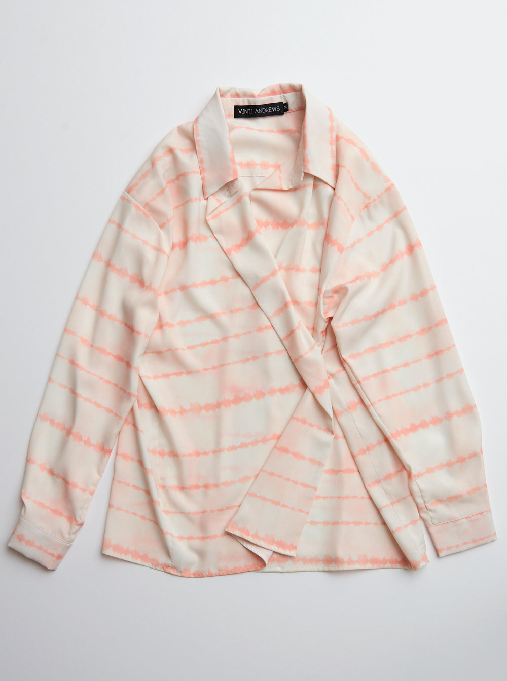 Vinti Andrews Tie Dye Wrap Shirt