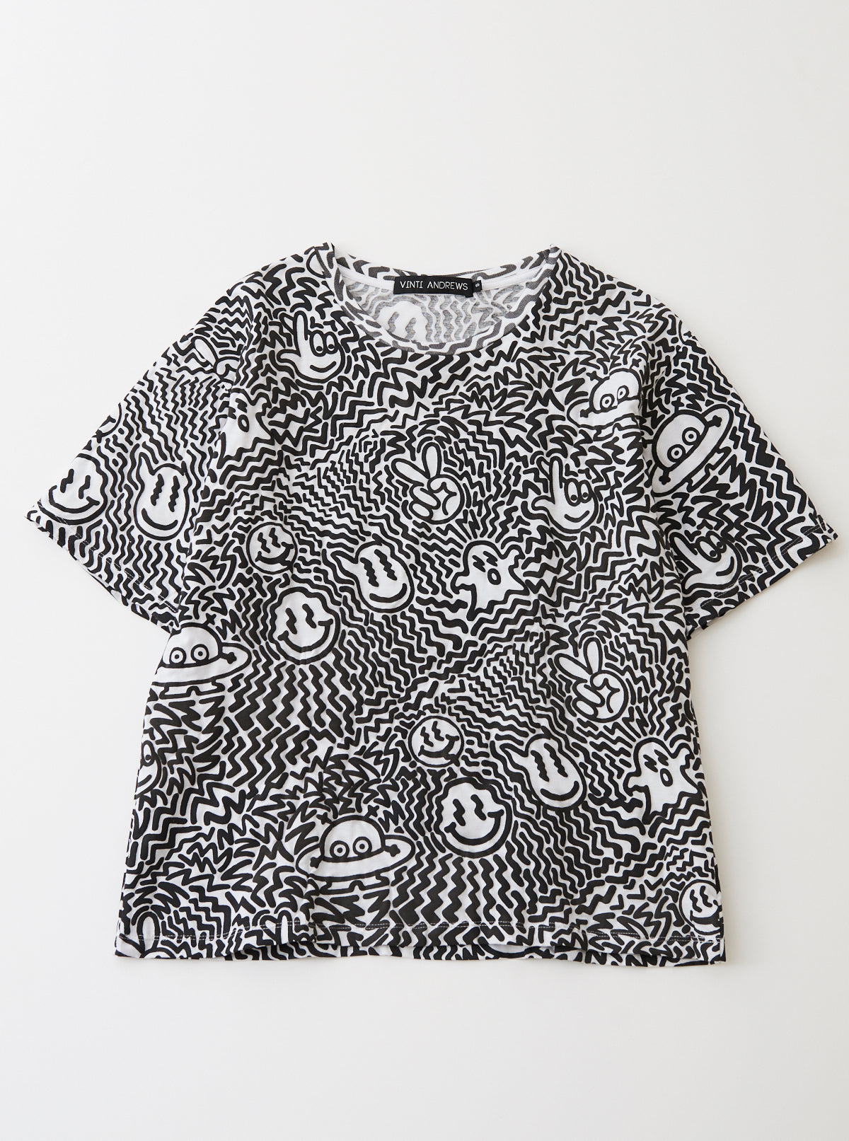 Spaced Out Printed T Shirt