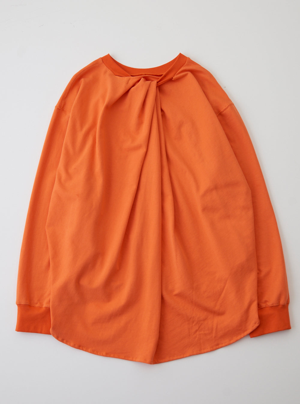 Vinti Andrews Drape Sweatshirt Orange
