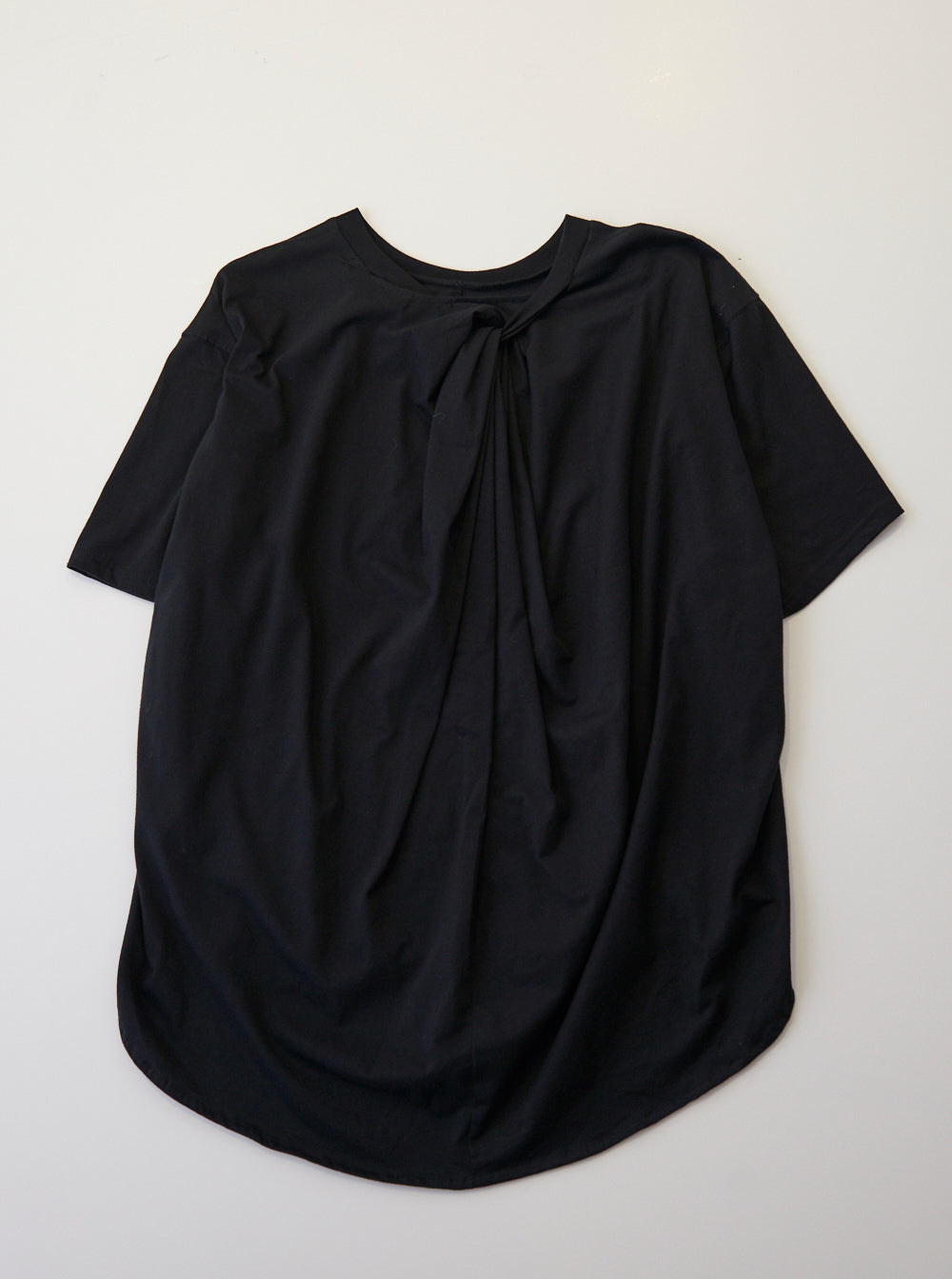 Vinti Andrews Drape Back T-Shirt Black
