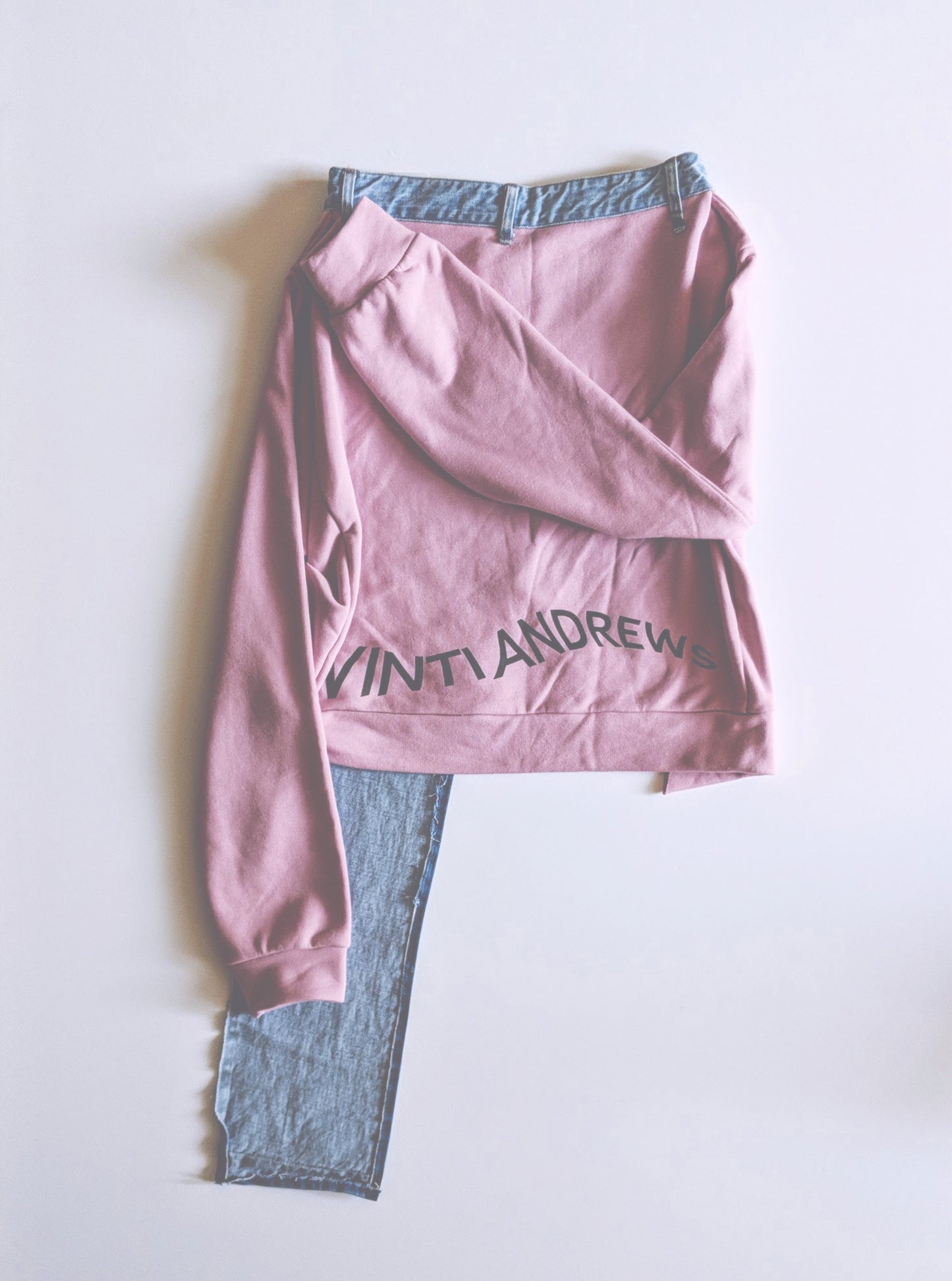 Vinti Andrews Sweater Jean Skirt