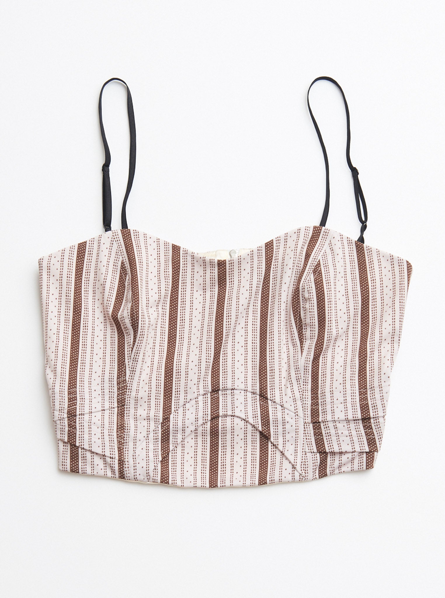Vinti Andrews T-Shirt Bustier Retro Stripes