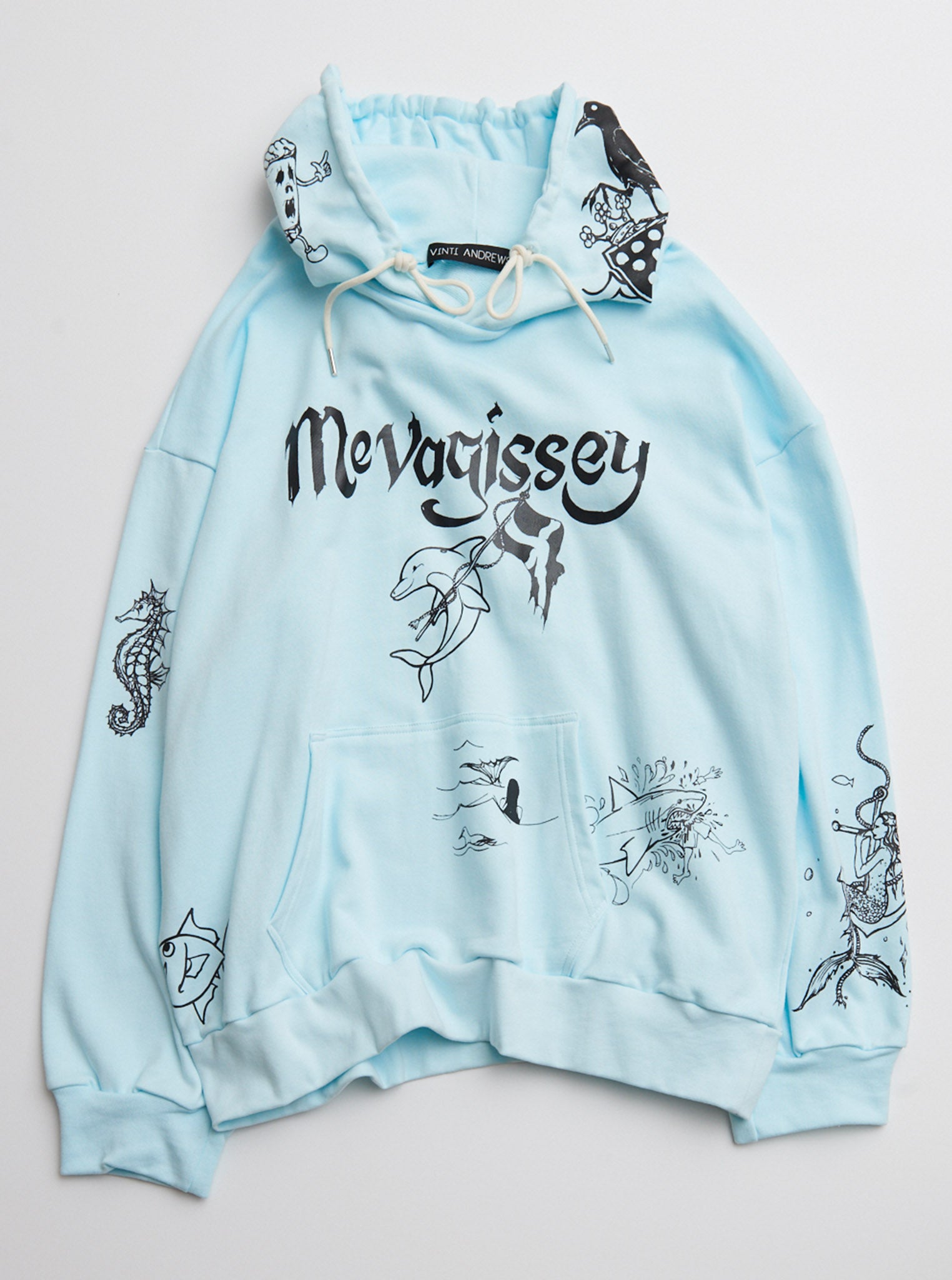 Vinti Andrews Sea Reef Print Oversize Hoody