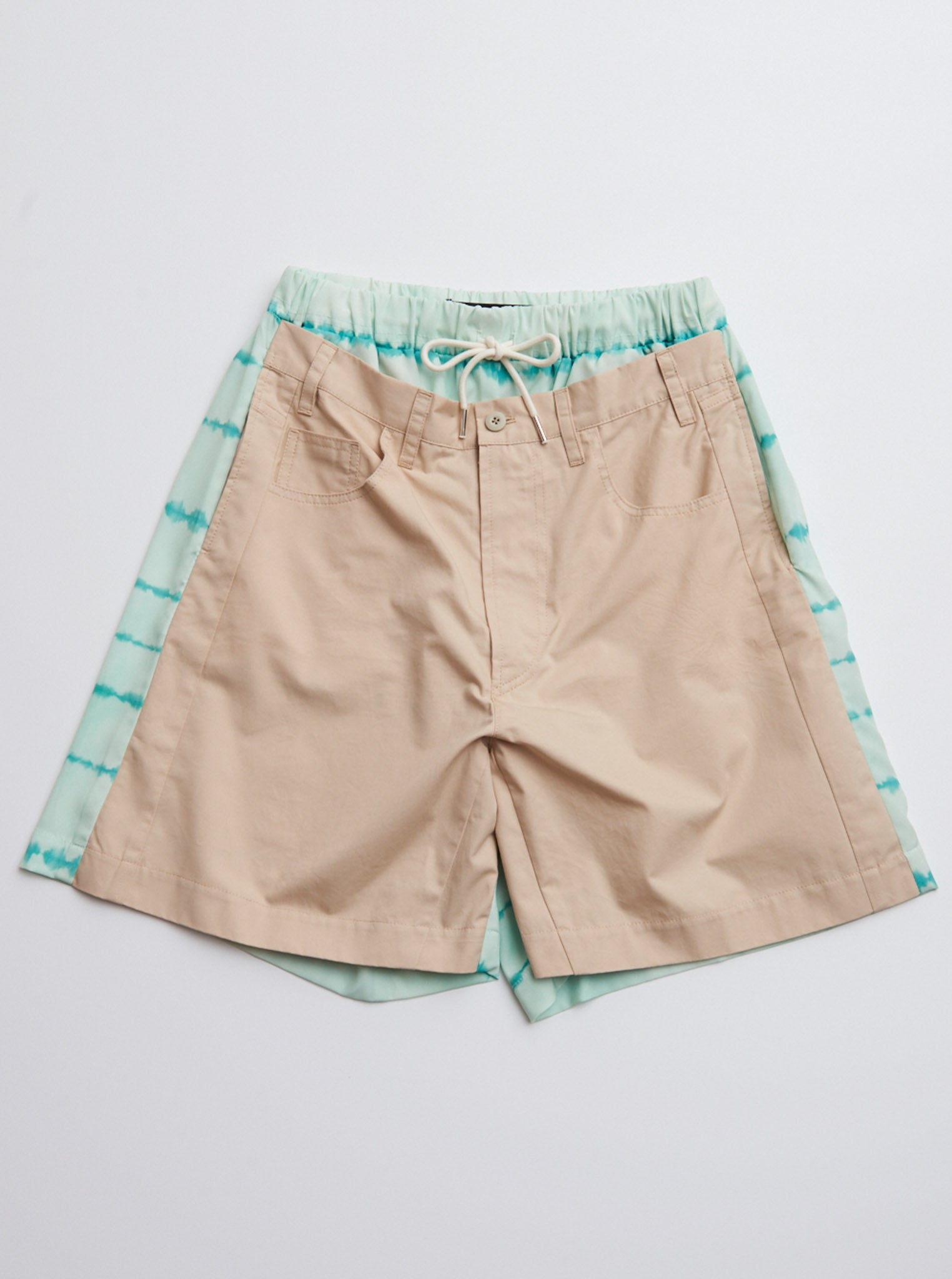 Vinti Andrews Tailor Double Shorts Beige