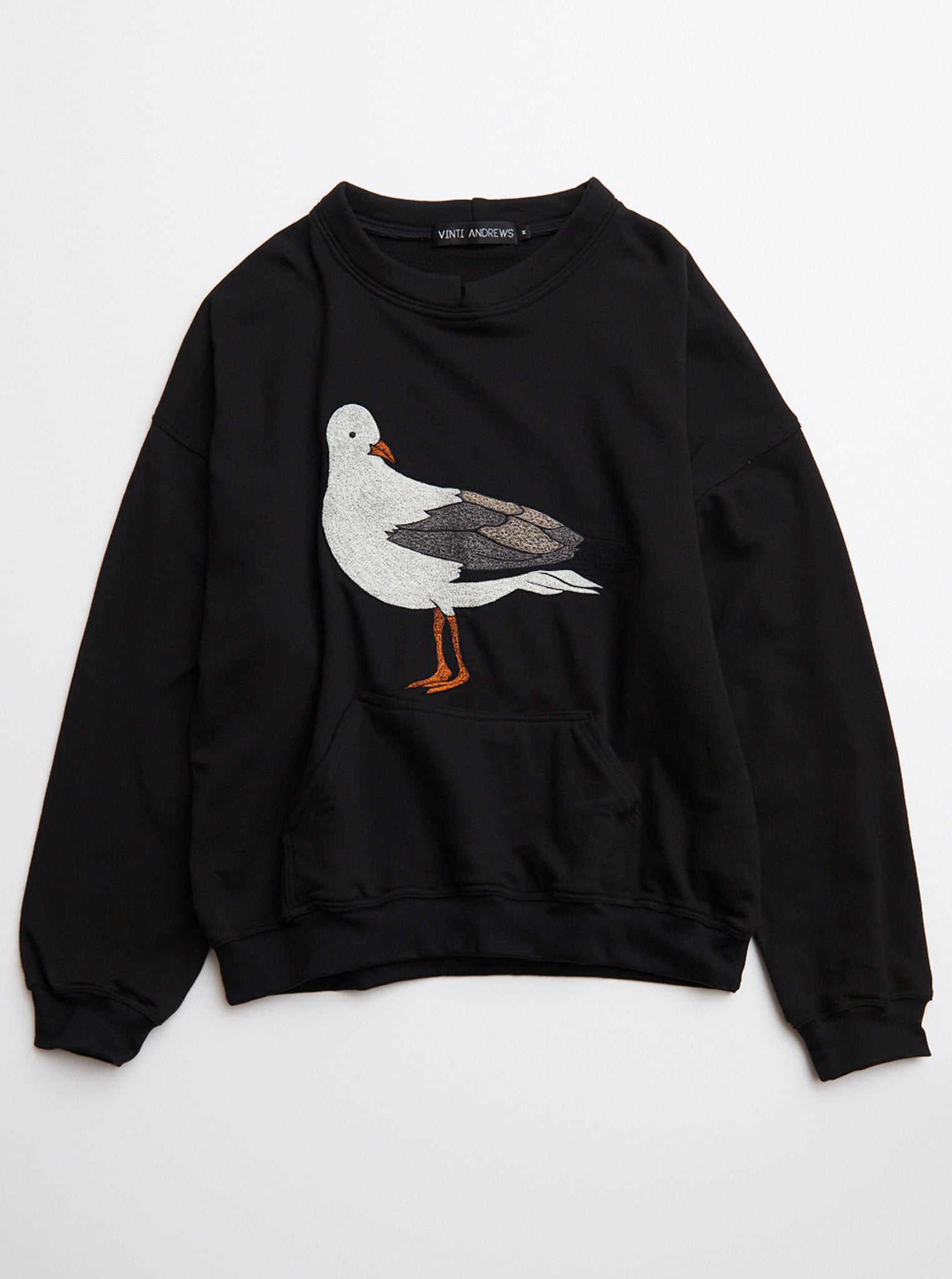 Vinti Andrews Embroidery Seagull Sweatshirt