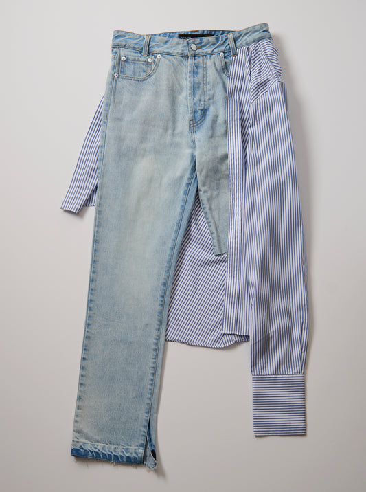 Stripe Shirt Jeans