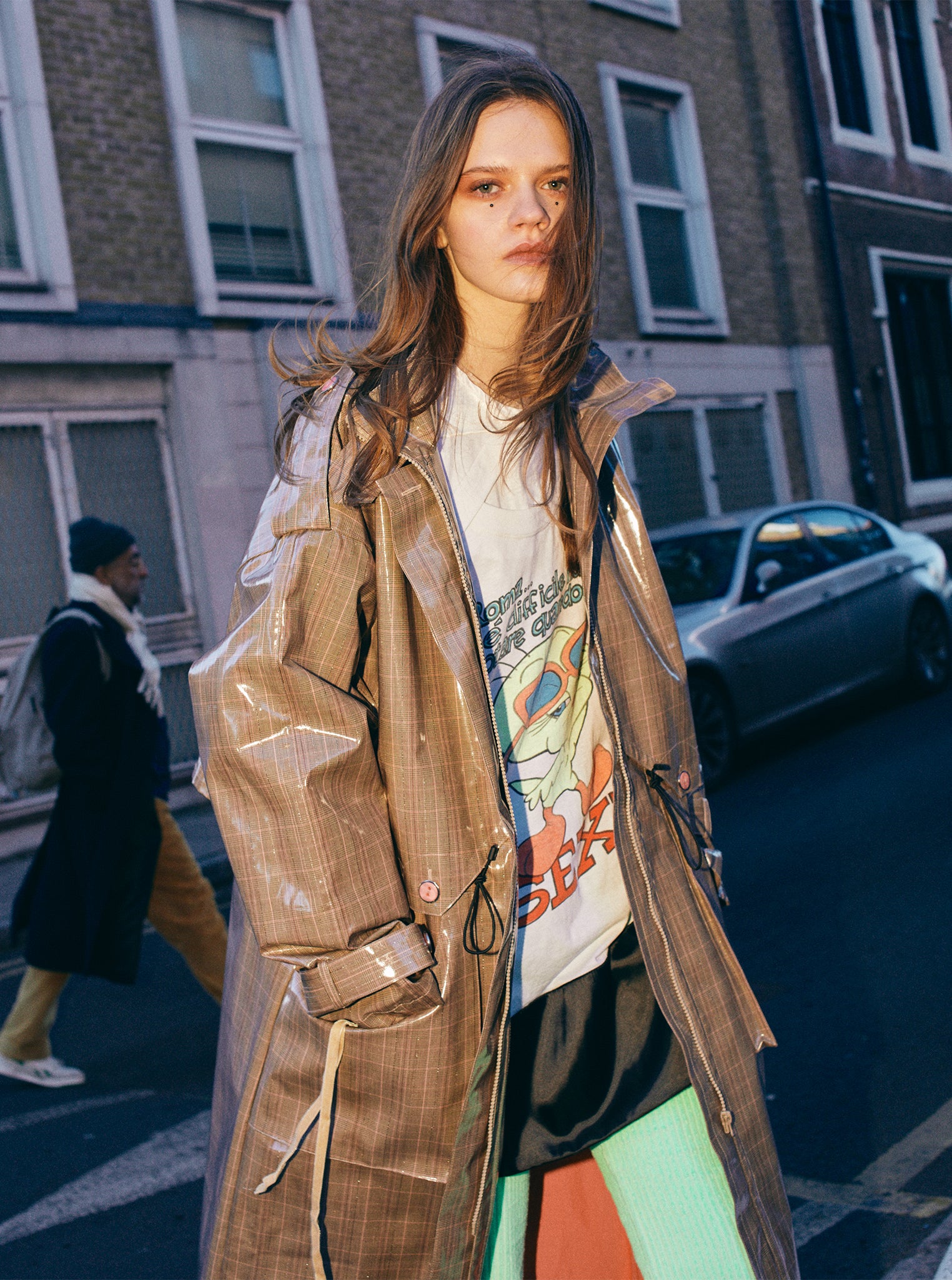 Vinti Andrews PV Plaid Trench