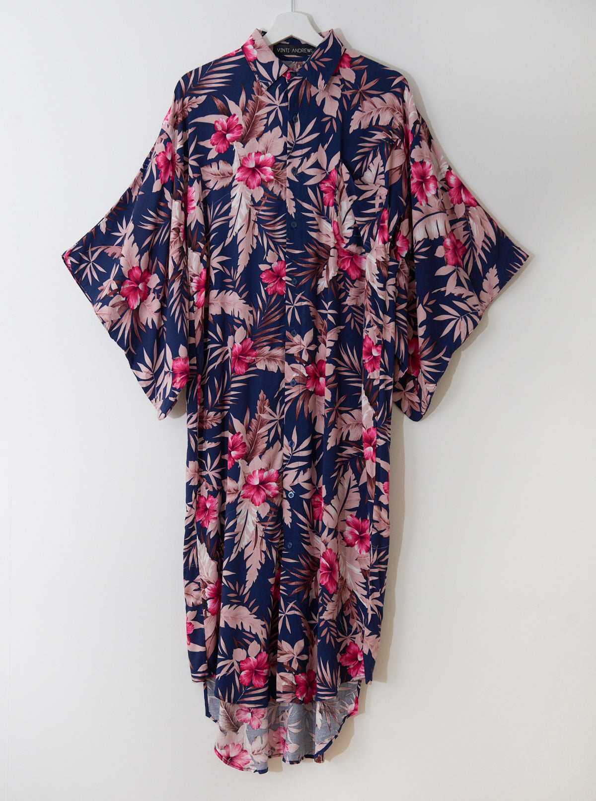 Kimono Sleeves Shirt Dress