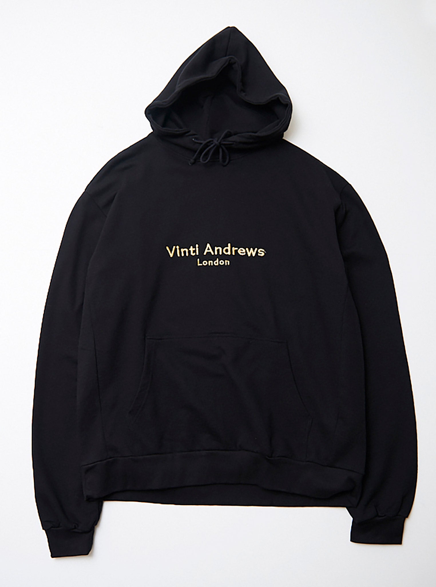 Vinti Andrews Embroidered Black Hoody
