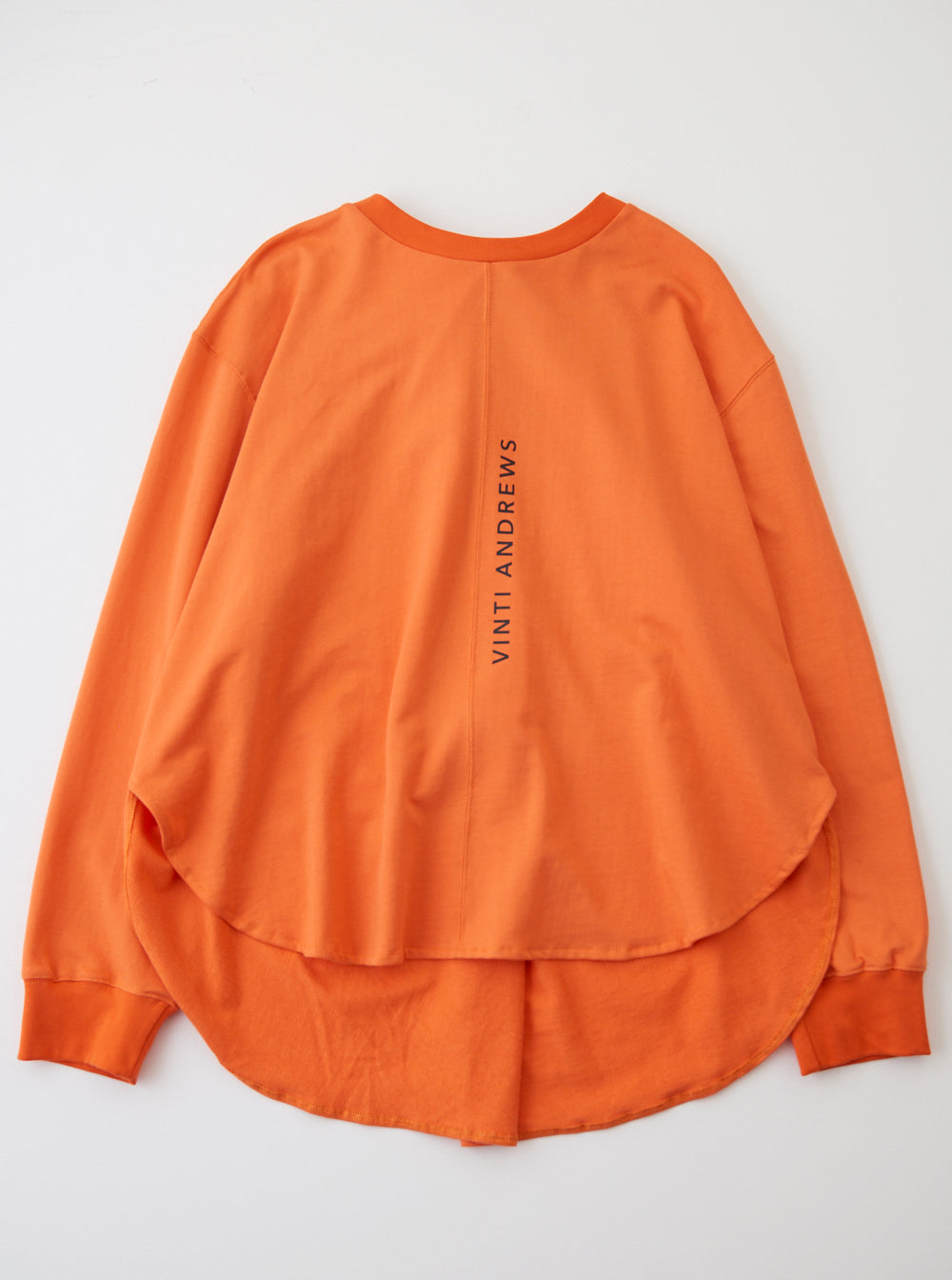 Vinti Andrews Drape Sweatshirt Orange