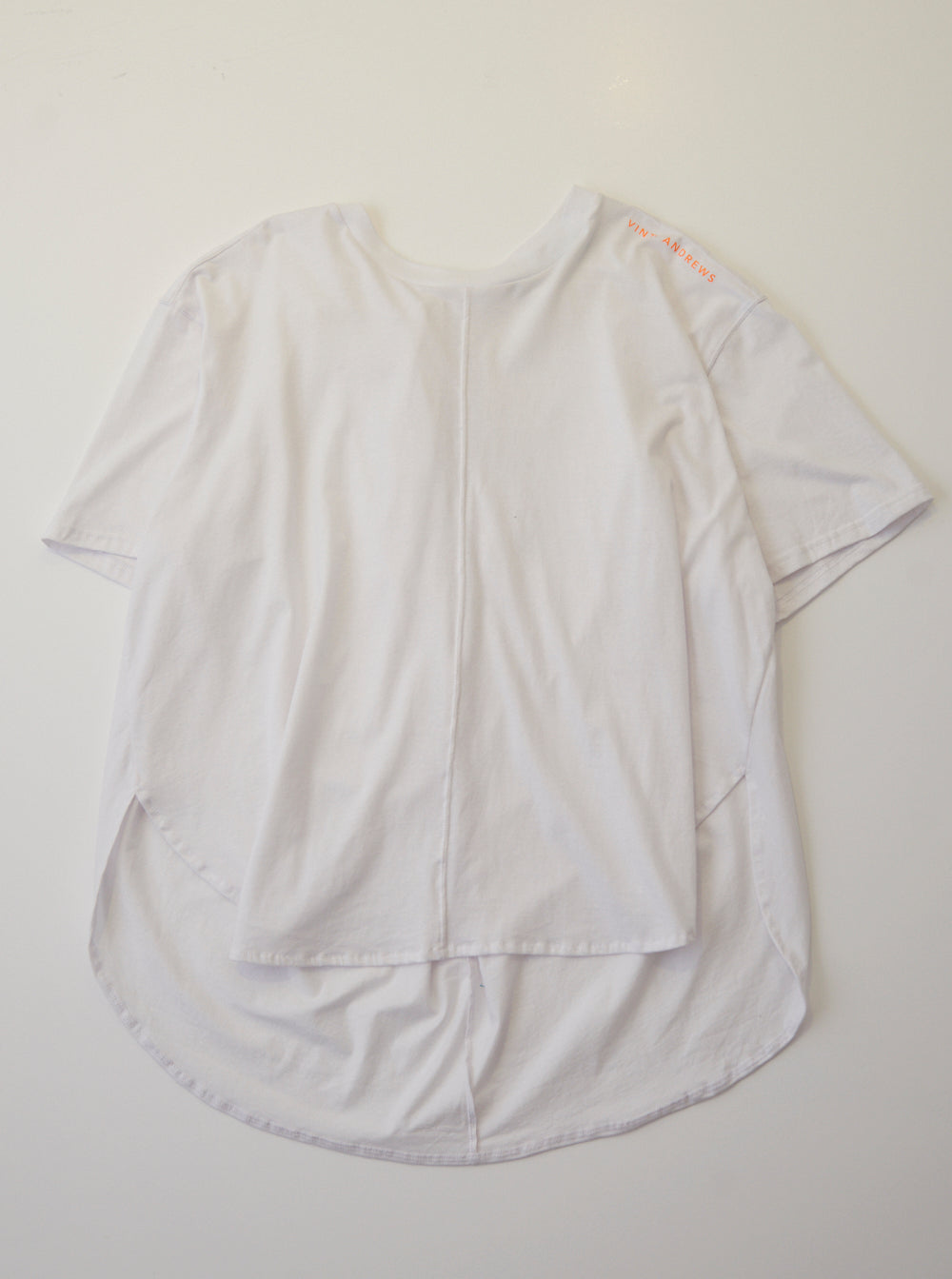 Vinti Andrews Drape back T-Shirt White