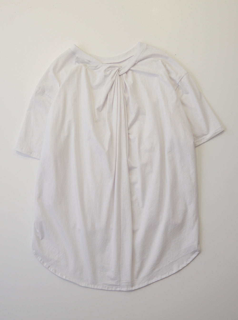 Vinti Andrews Drape back T-Shirt White