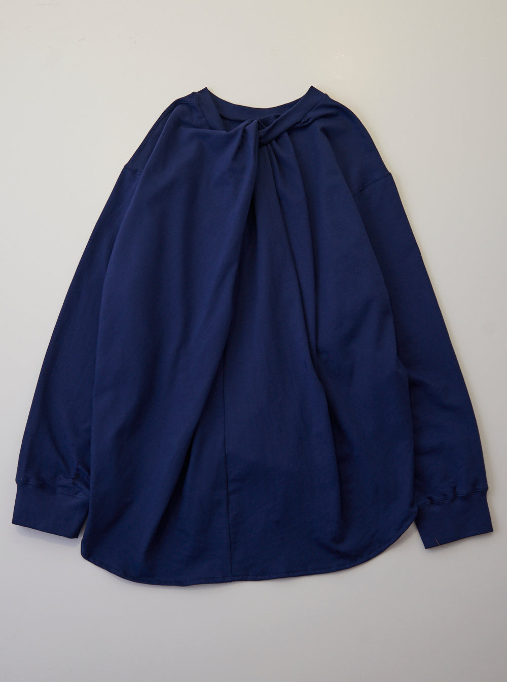  Vinti Andrews Drape Sweatshirt Navy