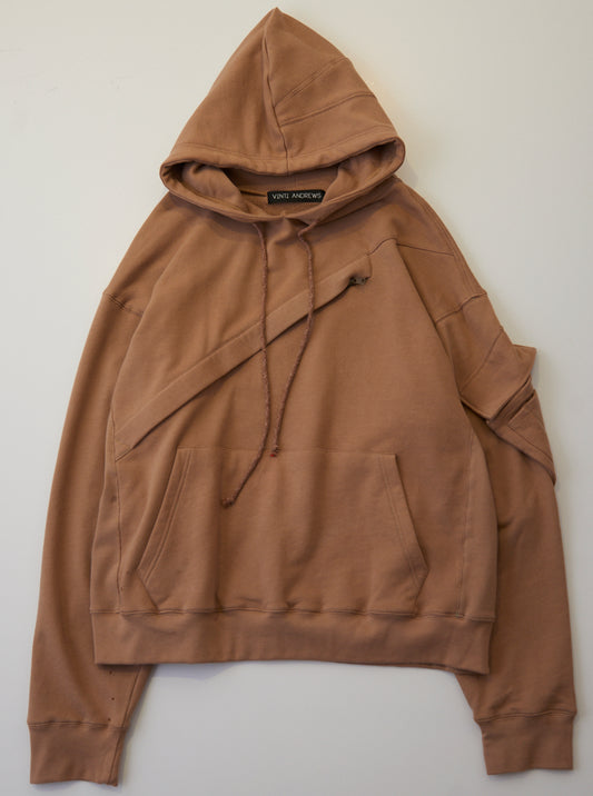 Vinti Andrews Zip Front Hoody Beige