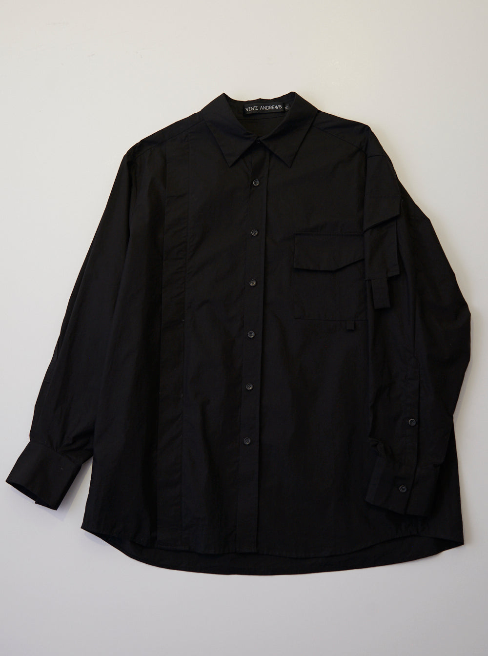 Vinti Andrews Arm Pocket Shirt Black
