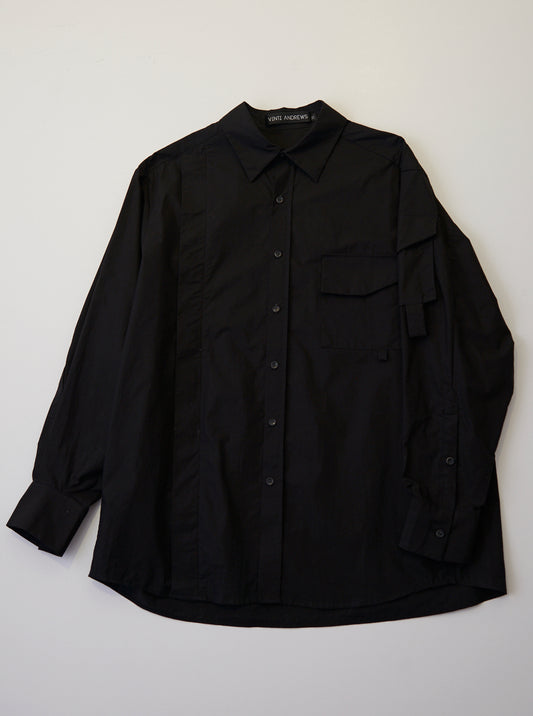 Vinti Andrews Arm Pocket Shirt Black