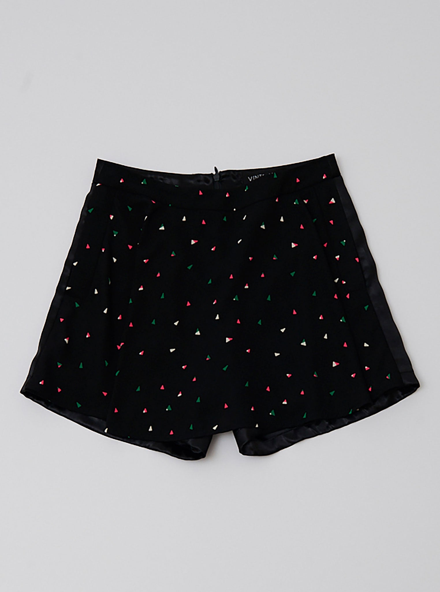 Printed Flare Shorts Skirt