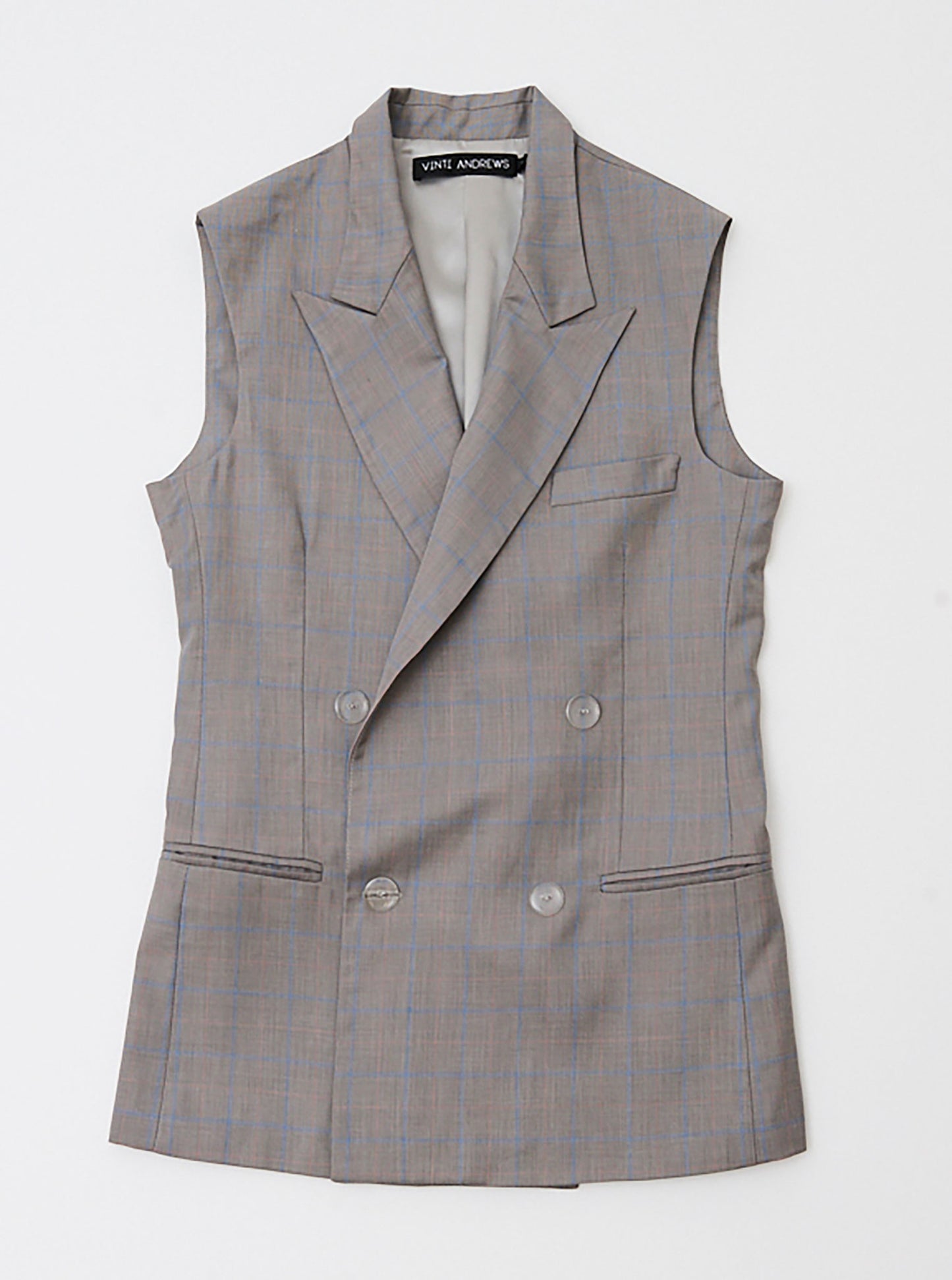 Vinti Andrews Sleeveless Tailor Jacket